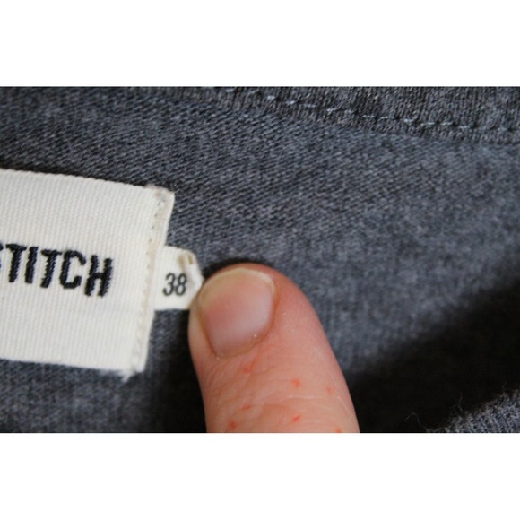 Taylor Stitch Mens Long Sleeve Henley Shirt Size 38 Small Grey - Picture 3 of 6